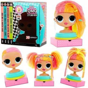 LOL Surprise OMG Neonlicious Neon Styling Head with 30 Surprises